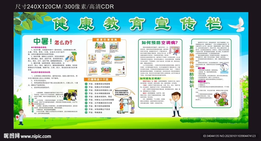 夏季健康教育宣传栏