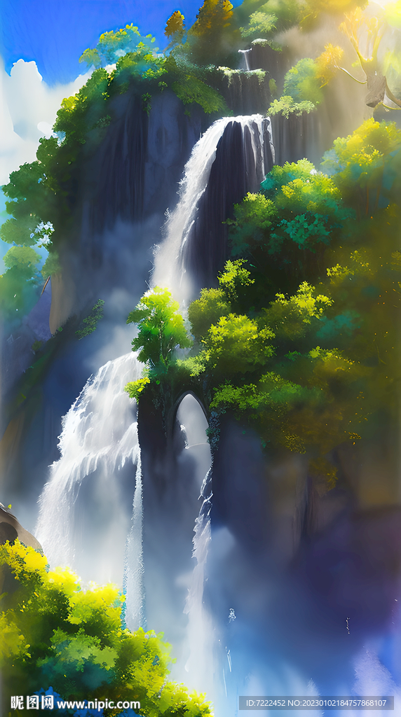 飞流直下三千尺