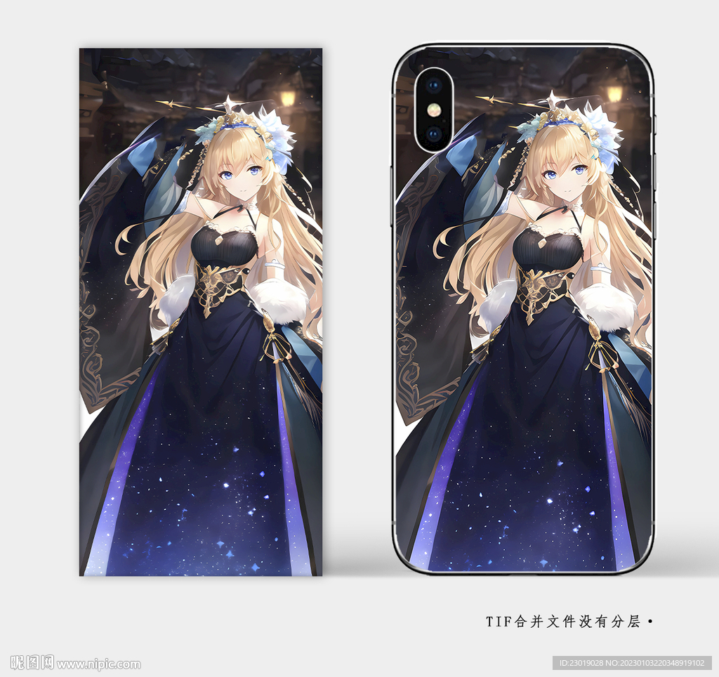 二次元插画手机壳