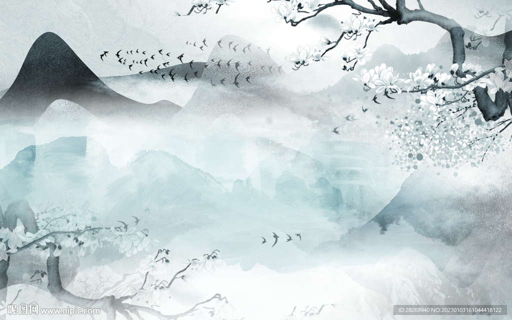 抽象山水 