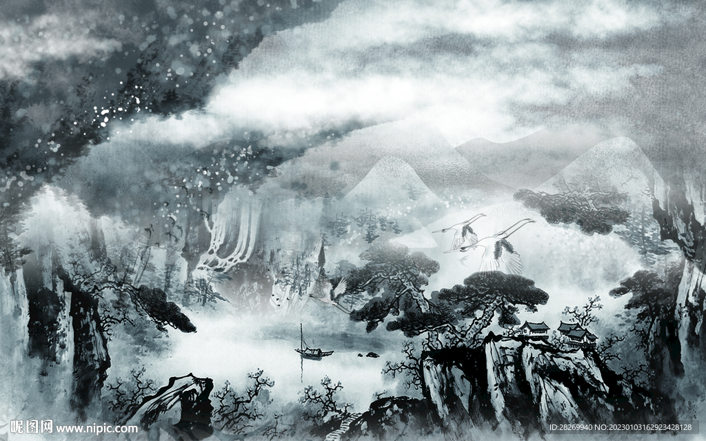 抽象山水