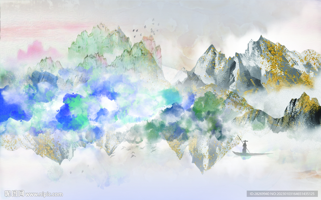 抽象山水