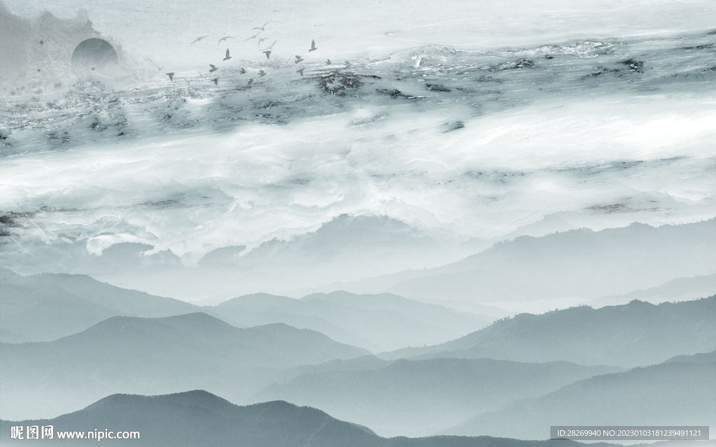 水墨山水 