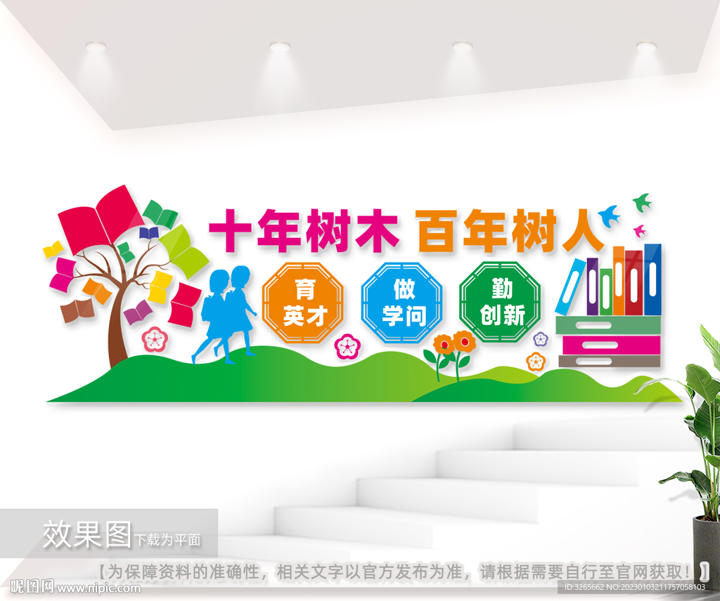 校园教育文化墙图片