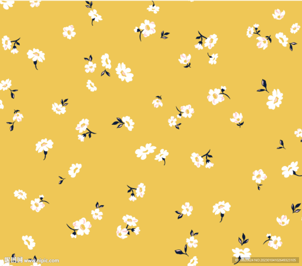 小碎花 矢量图
