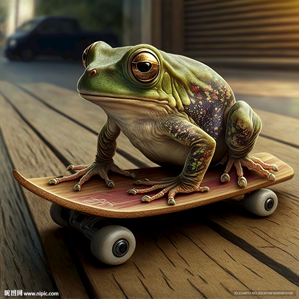 滑板青蛙
