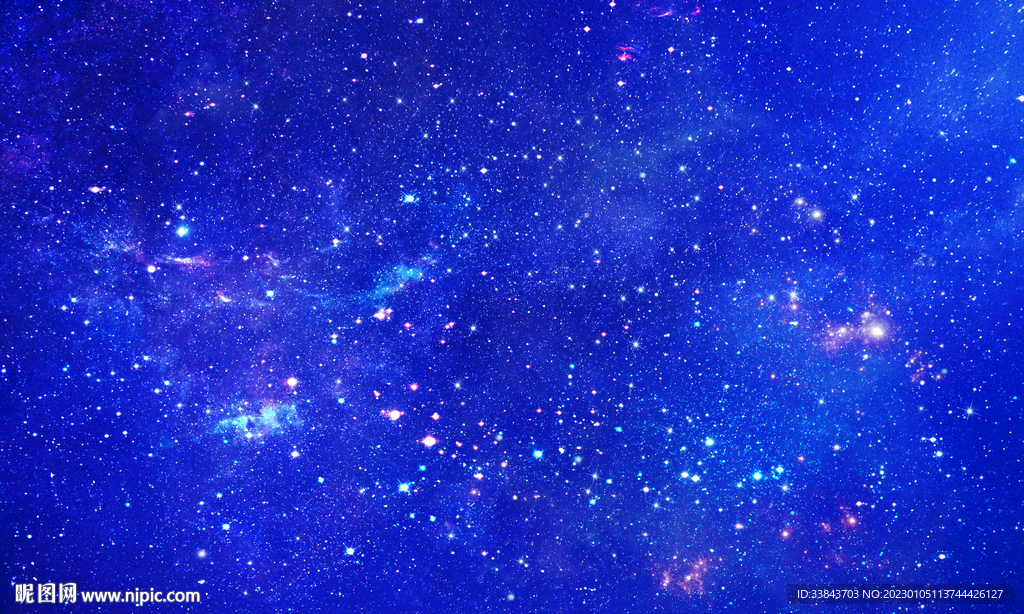 蓝色星空背景