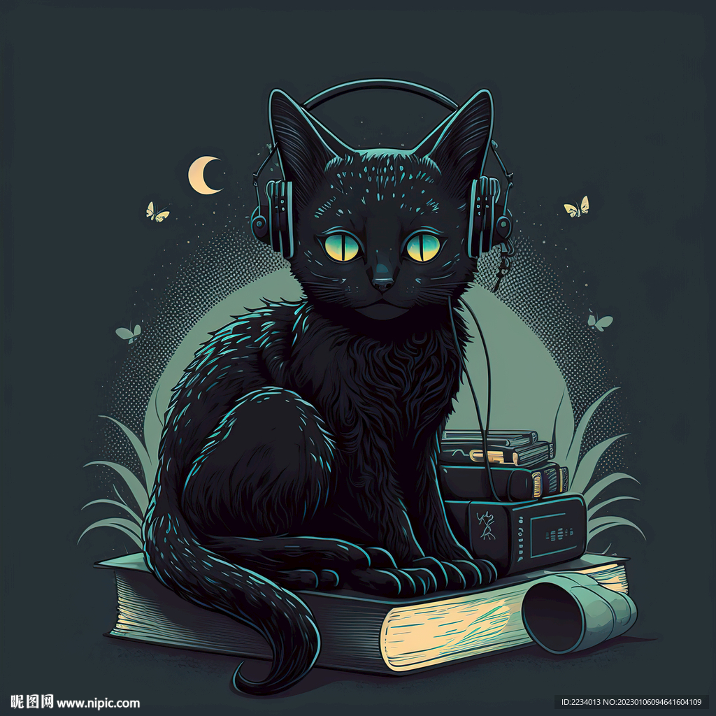 听音乐的猫