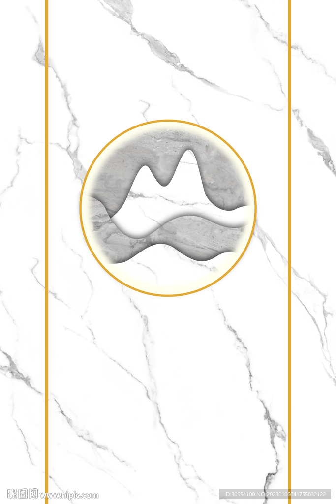 现代简约白石纹大理石玄关图片