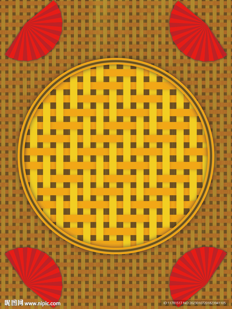 春节年味传统手艺竹编背景