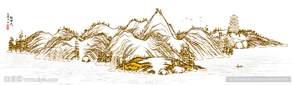 意境山水画