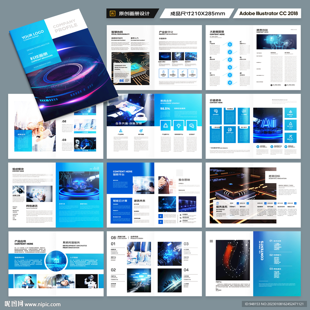 科技企业画册
