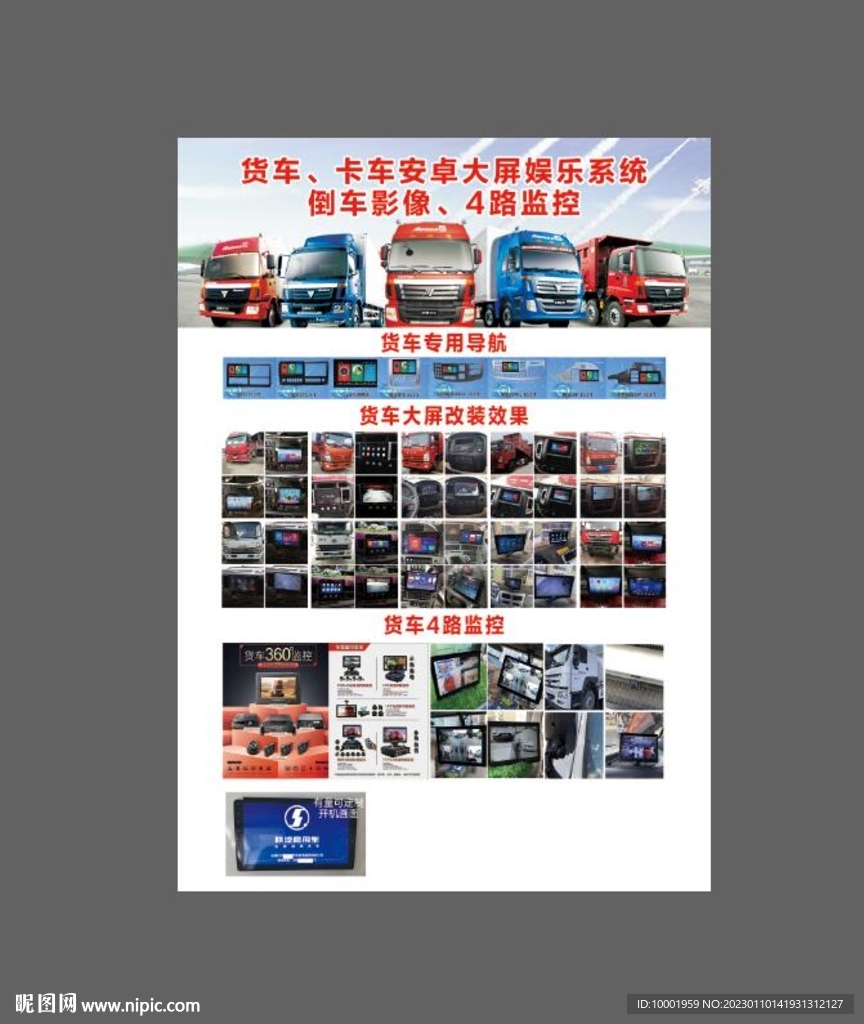 货车导航海报