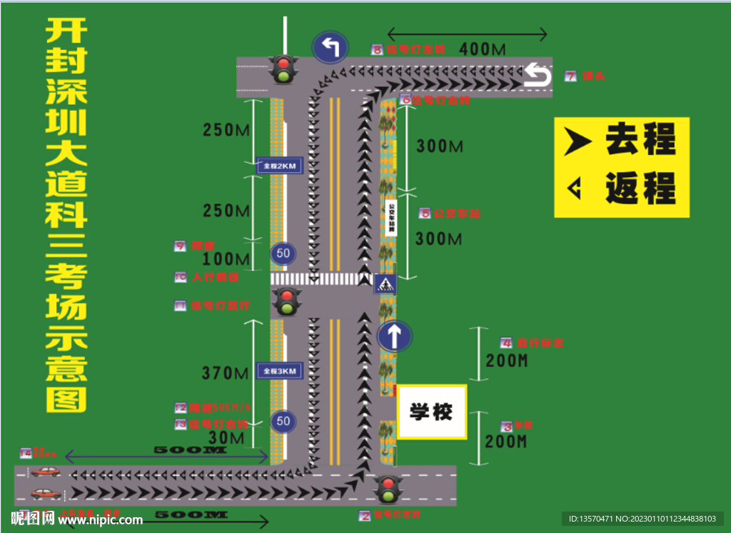 开封科目三考场示意图