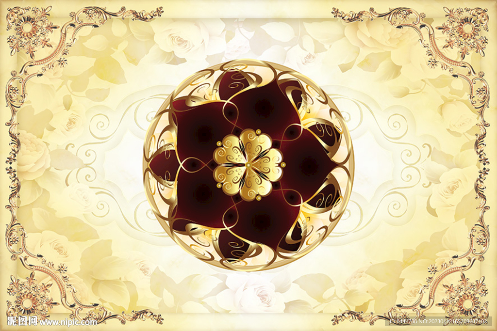 欧式花纹