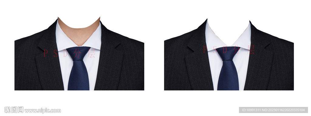 男人西装领带衣服素材psd