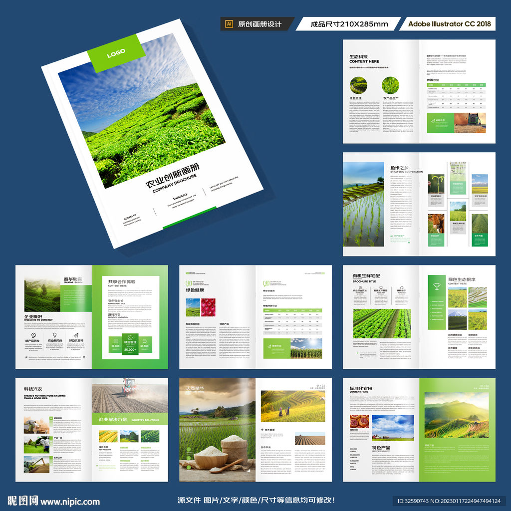 农业画册模板