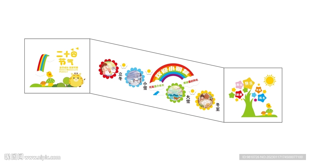 幼儿园楼梯文化墙