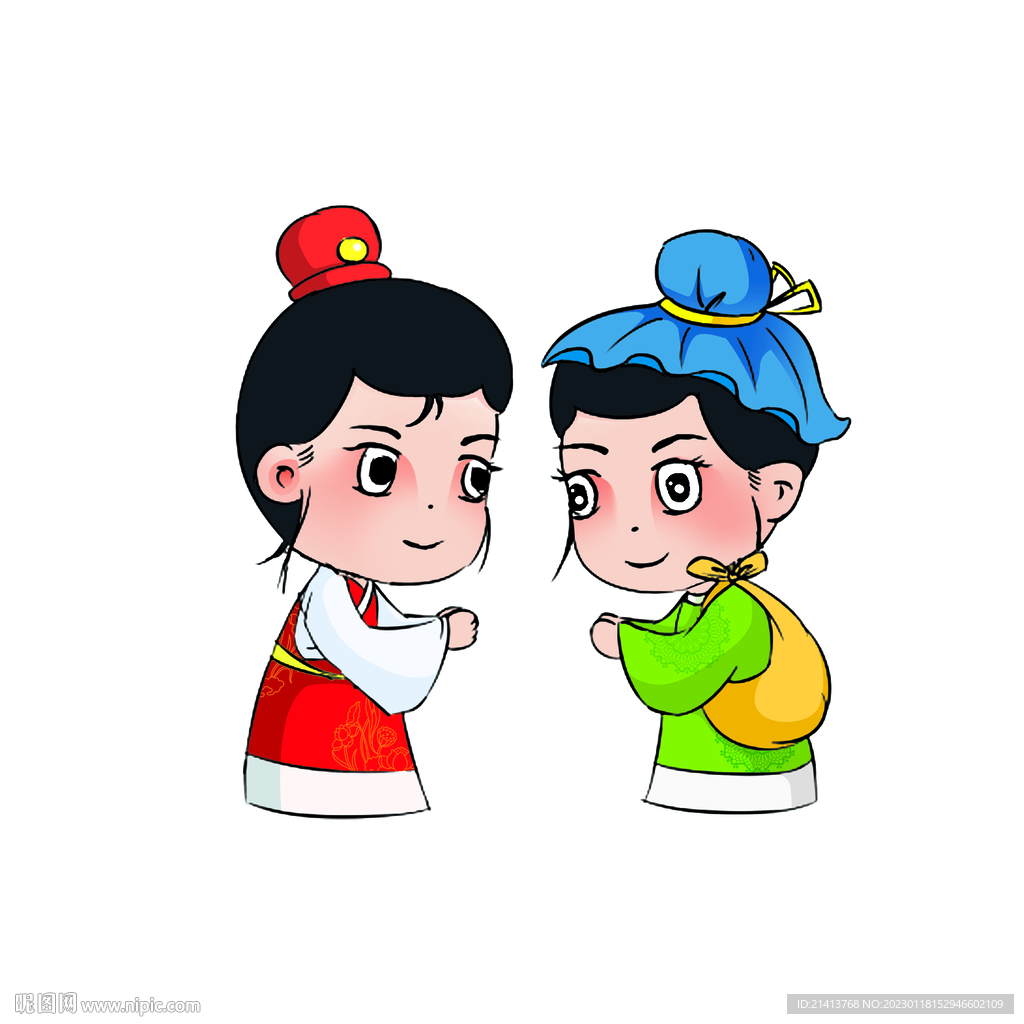 手绘书生秀才 