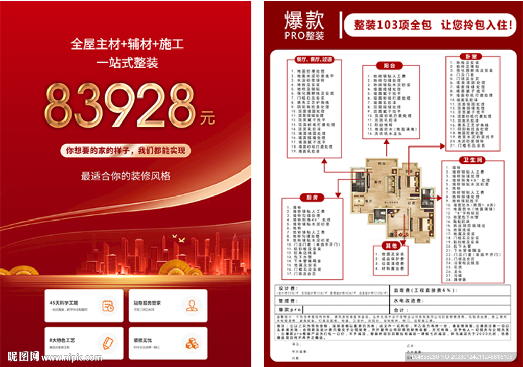 价格表