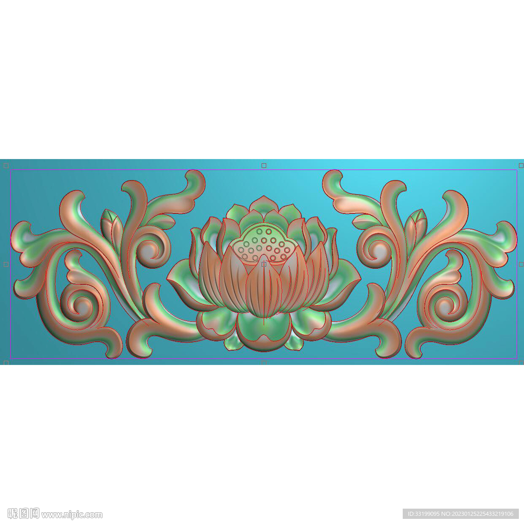 石雕荷花莲花栏板围板精雕图浮雕