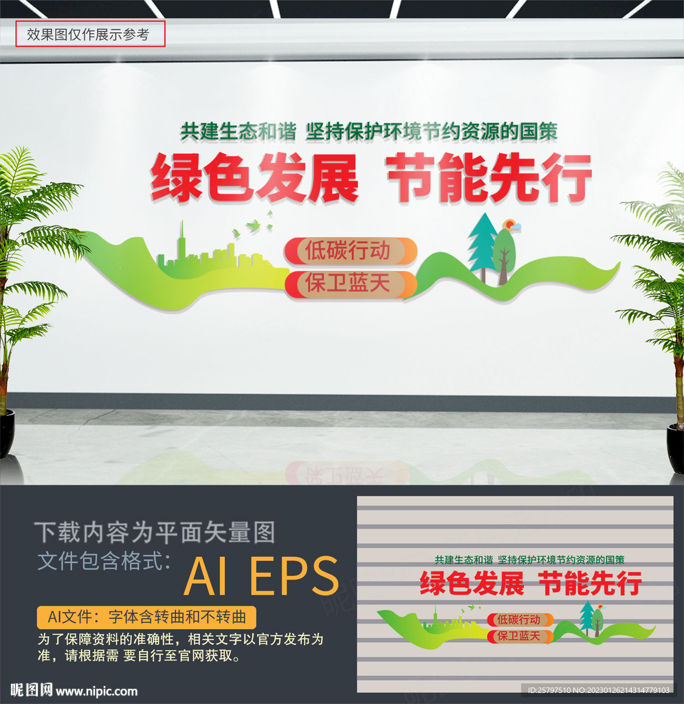 节能低碳环保文化墙