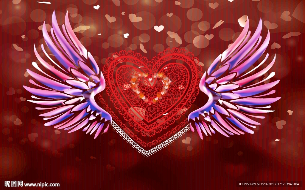 网红翅膀直播间背景墙 