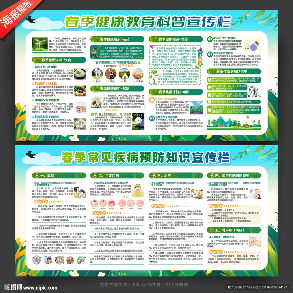 春季健康教育宣传栏
