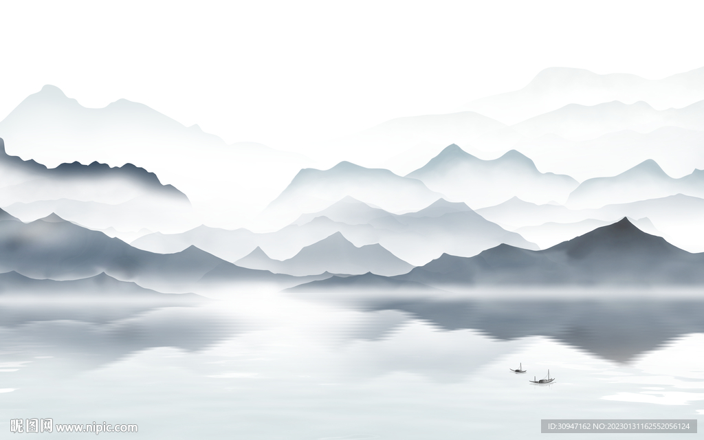 人气 现代爆款山水 tIf分层