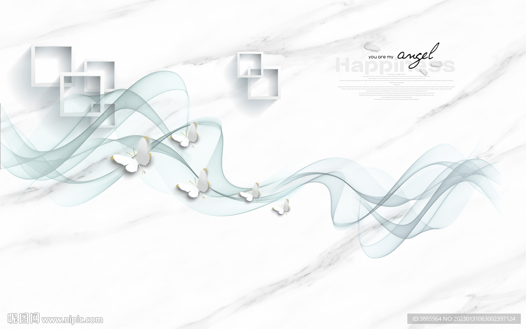 抽象线条爵士白大理石纹图片