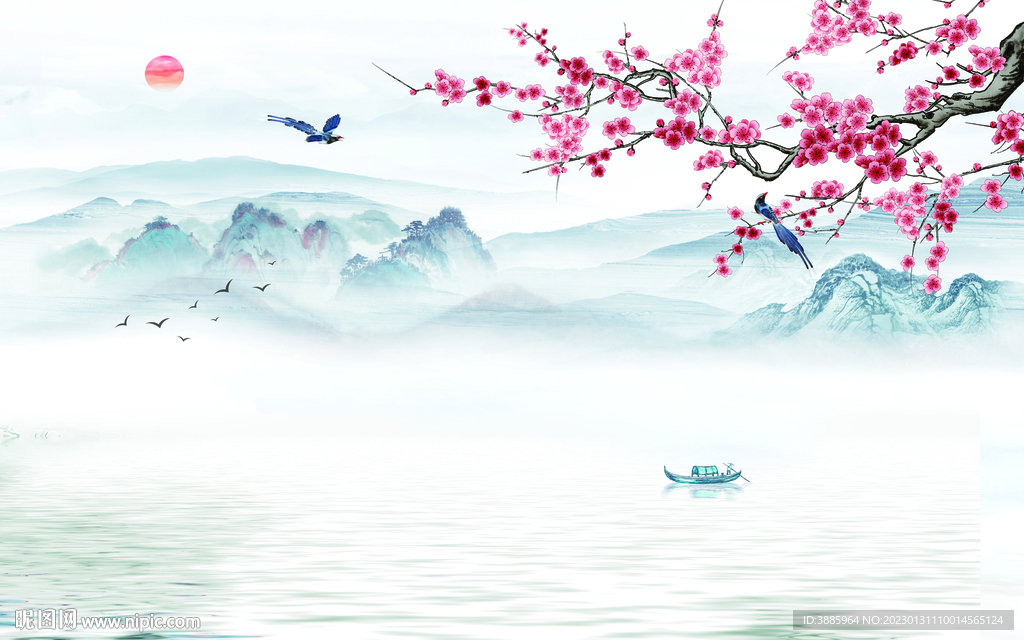 国画山水图片