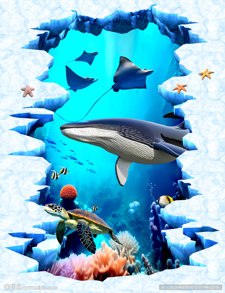 海底世界地画
