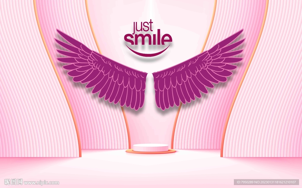 网红翅膀直播间背景墙 