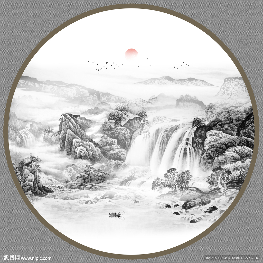 新中式山水画