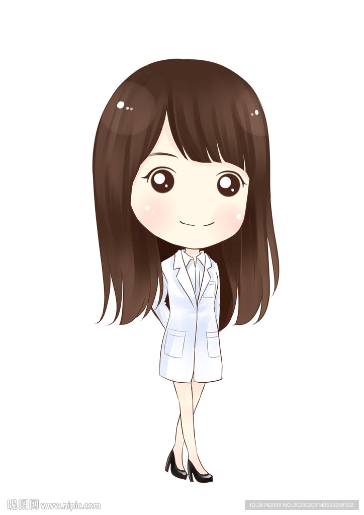 Q版原创手绘医生女
