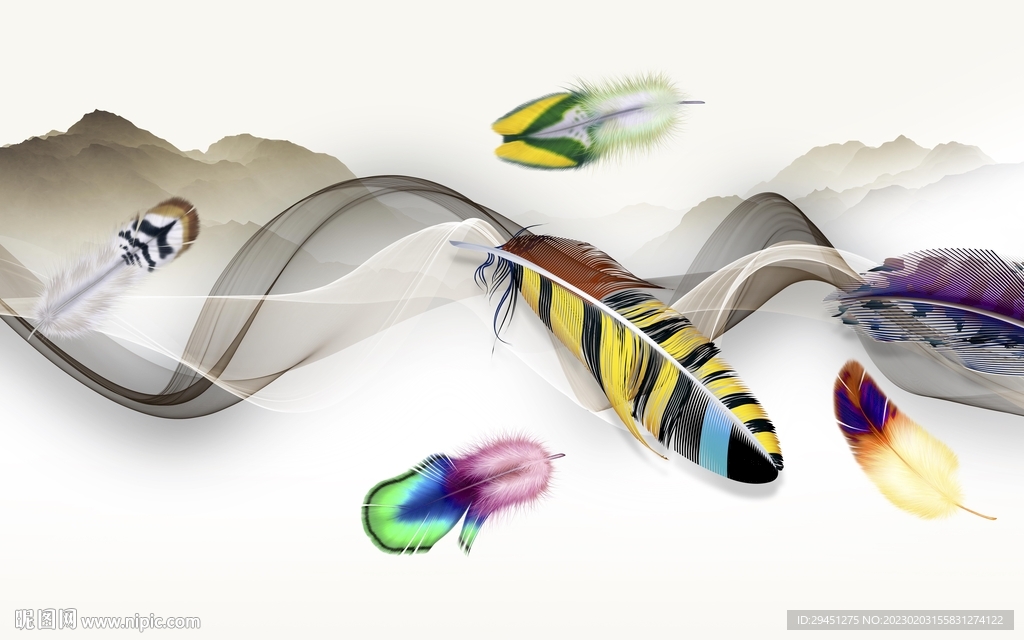 最 新品中式山水 TiF分层图