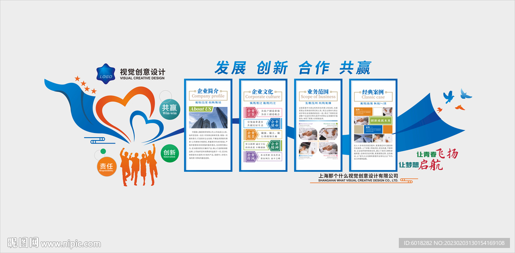 公司文化墙 企业简介 企业精神