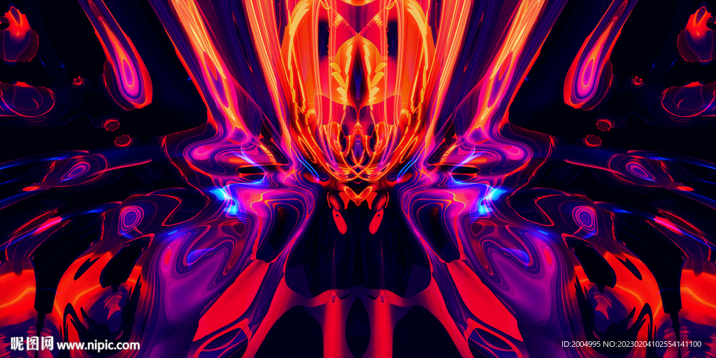 酒吧KTV抽象装饰画炫酷背景