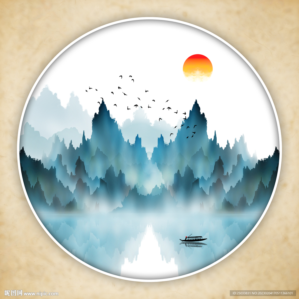 新中式水墨画