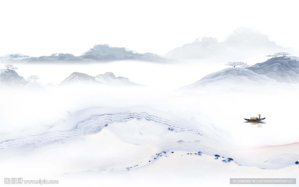 现代 中式沙发山水 Tif分层