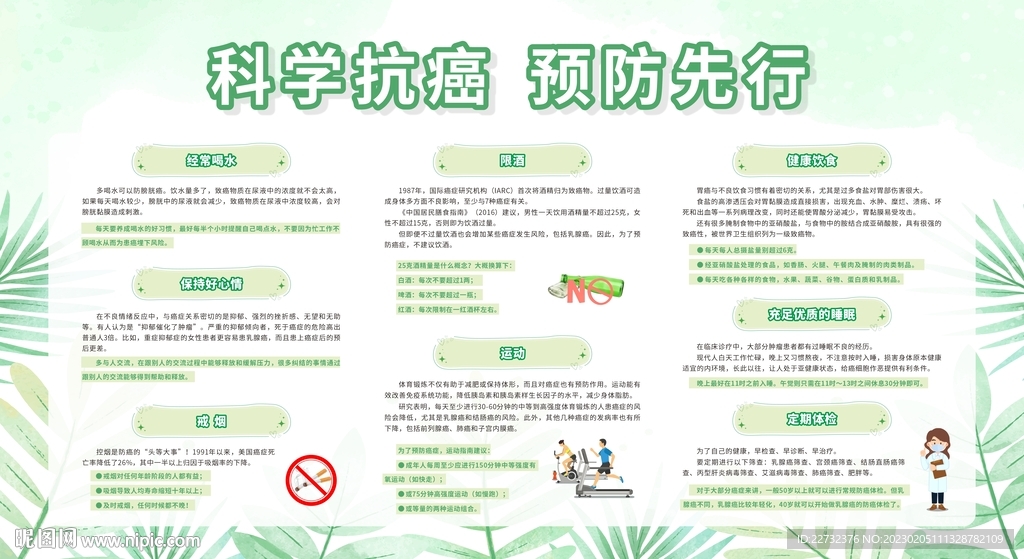 预防癌症宣传栏