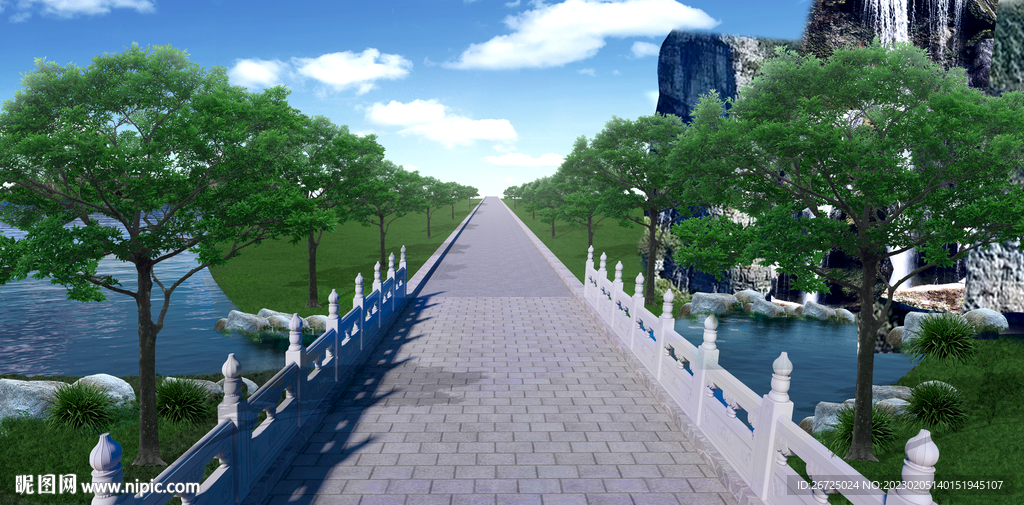 道路绿化设计案例效果图