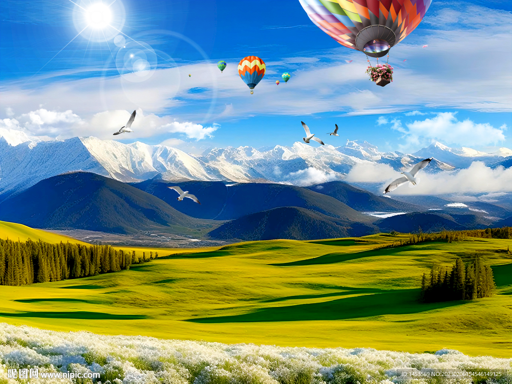 春天草原风景