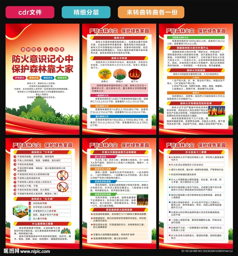 森林防火海报