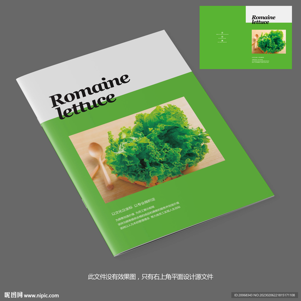 菜市场品牌宣传册封面