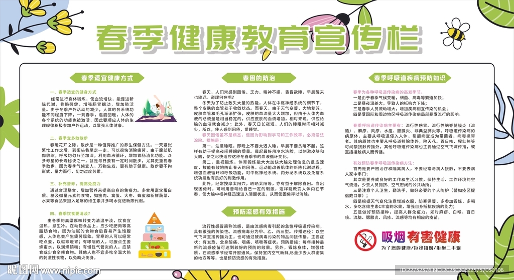春季健康教育宣传栏