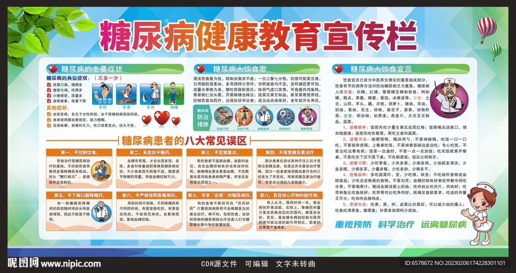 糖尿病宣传栏