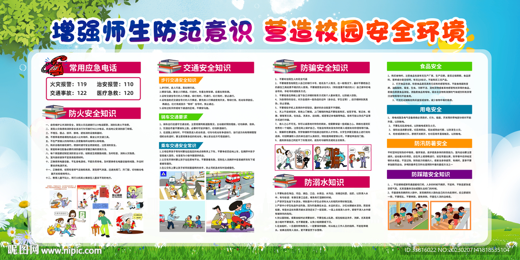 校园安全宣传栏