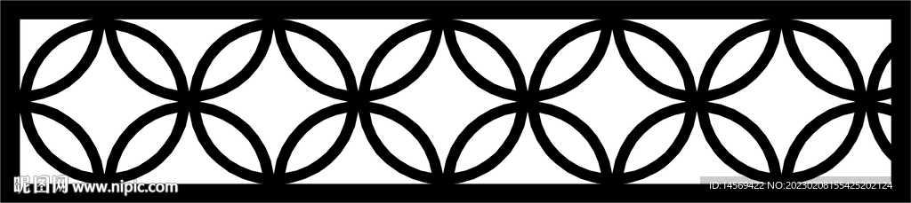 镂空花雕刻图案