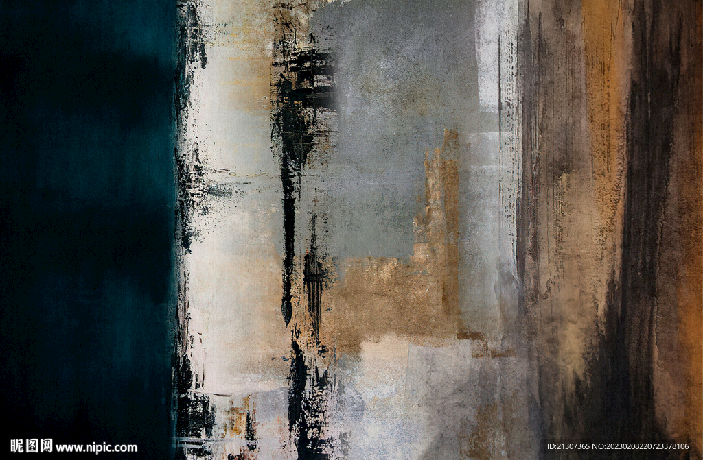 黑灰色抽象地毯